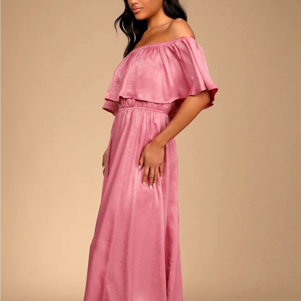 Lulus Romantic Thinking Dress. size S in Marsala